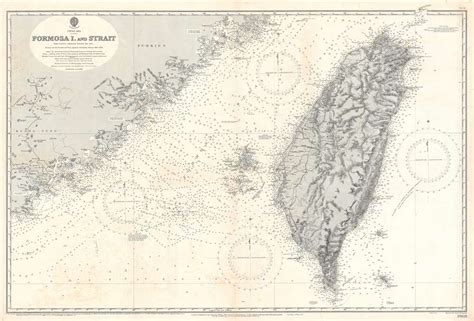 China Sea. Formosa I. and Strait. From Various Admiralty Surveys 1843 ...