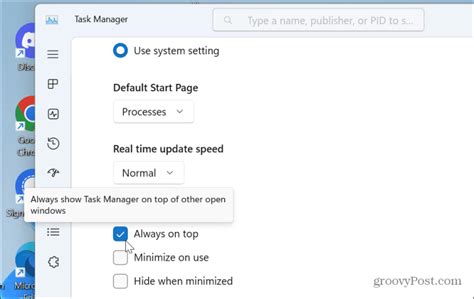 How to Make Task Manager Always on Top on Windows