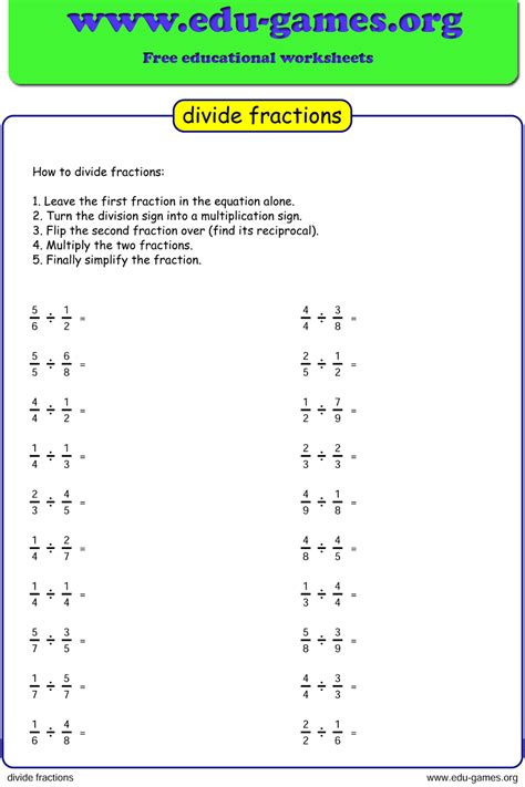 Grade 5 Math Fractions