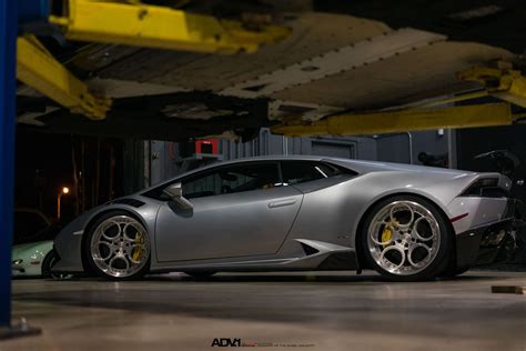 Silver Lamborghini Huracan Sitting Low on Forged ADV1 Rims — CARiD.com ...