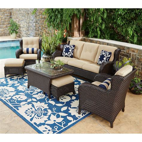 Member's Mark Heritage Deep Seating Set | Outdoor patio furniture sets, Agio patio furniture ...