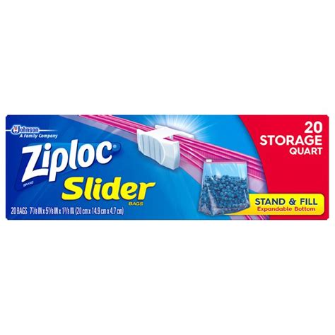 Ziploc Slider Storage Bags - 1Source