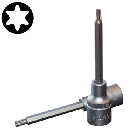 1/2" Star Socket Bit T27 100mm | Force Tools South Africa