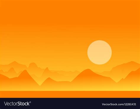 223 Orange Background Landscape free Download - MyWeb