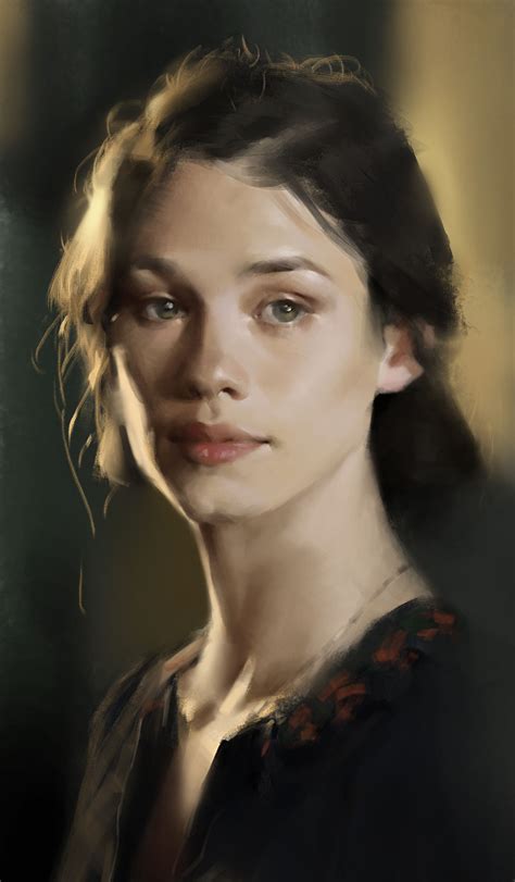 ArtStation - 111, Ren YS | Portrait painting, Oil painting portrait ...