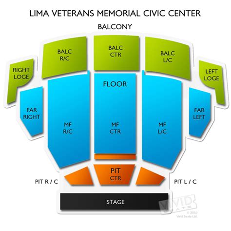 Civic Center Lima Ohio Seating Chart - Center Seating Chart