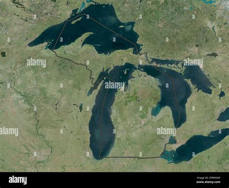 Michigan, state of United States of America. High resolution satellite ...