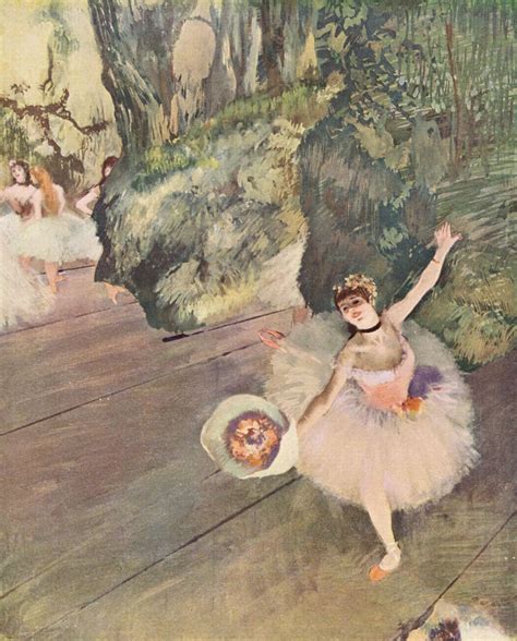 Dancer with a bouquet of flowers (The Star of the ballet), 1878 - Edgar Degas - WikiArt.org