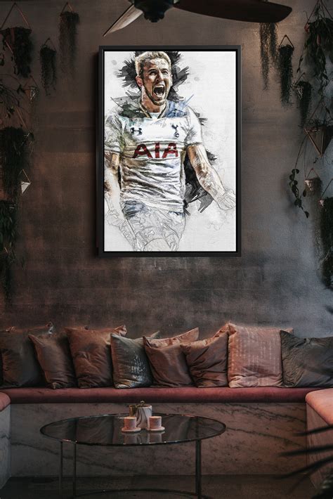 Harry Kane Poster Tottenham Forward Art Canvas Print Home Wall | Etsy