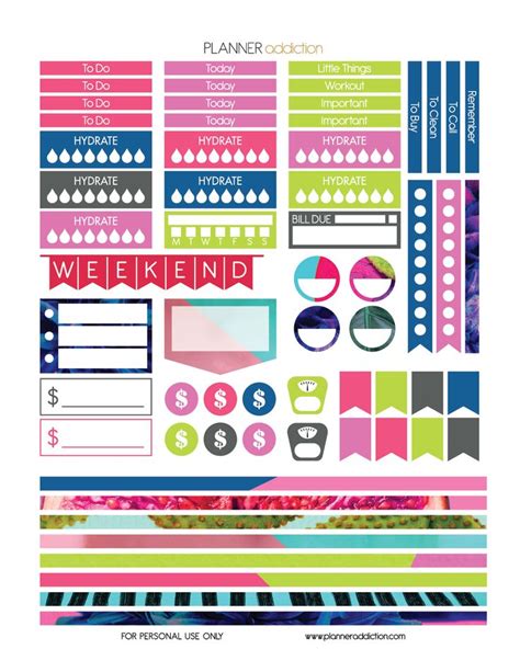 17 Best images about Free Large Happy Planner Printable Planner Stickers (8.5"x11") on Pinterest ...