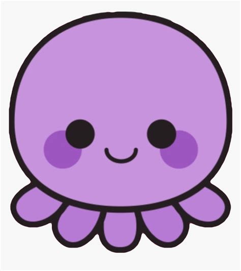 #kawaii #cute #octopus #squid #purple #sea #creature - Cartoon Cute Kawaii Octopus, HD Png ...