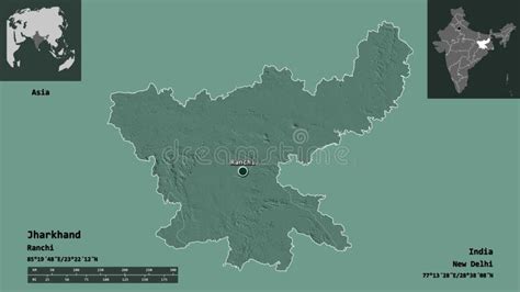 Jharkhand, State of India,. Previews. Administrative Stock Illustration ...