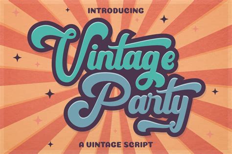 Vintage Party FreeVersion font | Fonts2u.com