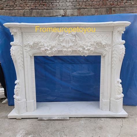 Marble Floral Fireplace Mantel | From Europe To You