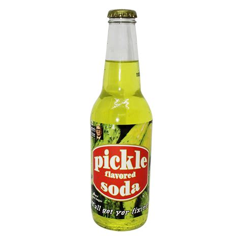 Lester's Fixins Pickle Soda 12 Oz Bottle | Nassau Candy