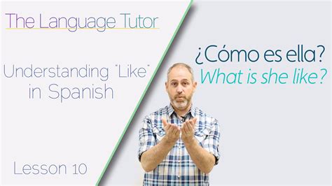 The Language Tutor - English to Spanish Lessson 9