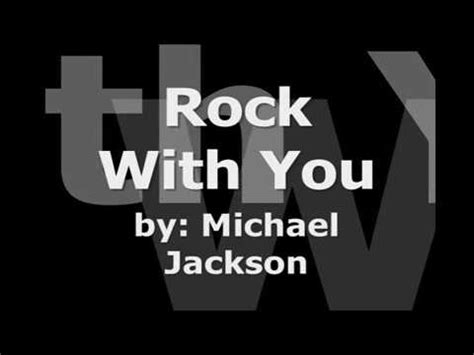 Michael Jackson's Rock With You (Instrumental with Lyrics) - YouTube