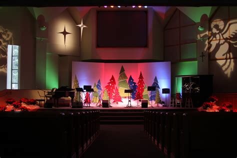 Church Stage Decorating Ideas: Advent 2010, The Enchanted Forest