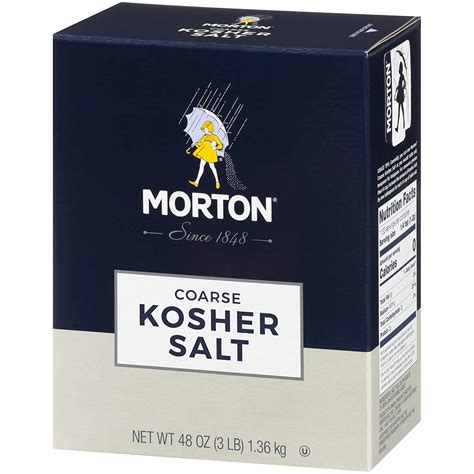 Morton Coarse Kosher Salt, 3 lbs. (pack of 2)