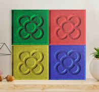 pop art panot tiles living room wall art - TenStickers
