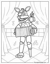 Foxy Fnaf Desenho Para Colorir sketch template