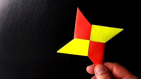 How To Make a Paper Ninja Star – Origami Shuriken - YouTube