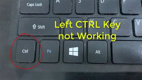 How to Fix Left CTRL Key not Working in Windows 10? - YouTube