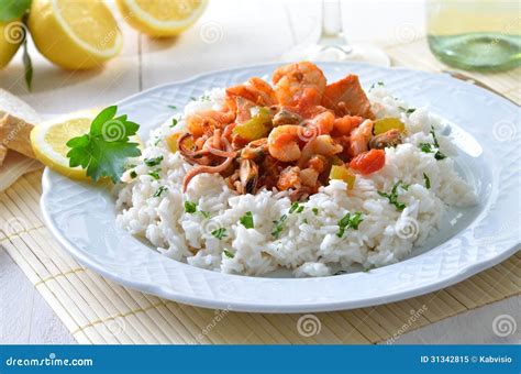 Seafood ragout stock image. Image of mussel, parsley - 31342815