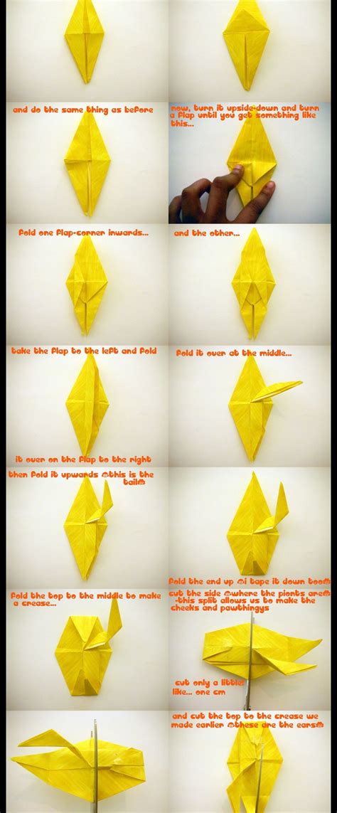 Origami Pikachu Instructions - Origami