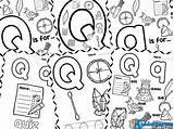 Letter Q Coloring Pages  Alphabet Worksheets Library sketch template
