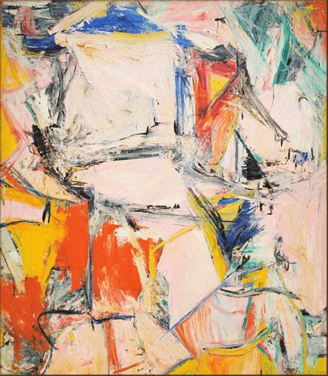 The abstract painting Interchanged (1955) by Willem de Kooning. At a ...