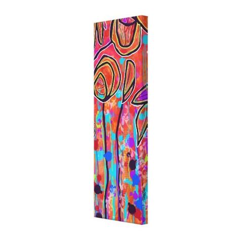 Bright Abstract Floral Canvas Print 12x36 | Canvas art prints, Prints, Abstract floral