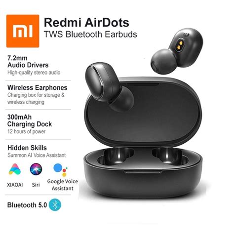 Redmi AirDots Wireless Earphones Mi True Wireless Earbuds Basic Mini ...