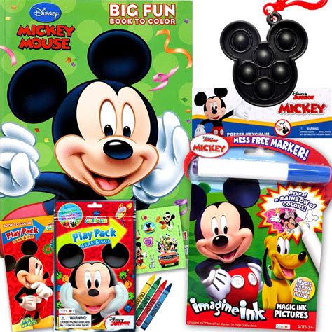 Amazon.com: Disney Mickey Mouse Coloring and Activity Book Bundle with Imagine Ink Coloring Book ...