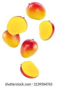 Flying Air Mango Isolated On White Stock Photo 2139504765 | Shutterstock