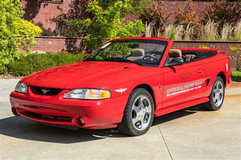 No Reserve: 245-Mile 1994 Ford Mustang SVT Cobra Pace Car Convertible 5-Speed for sale on BaT ...