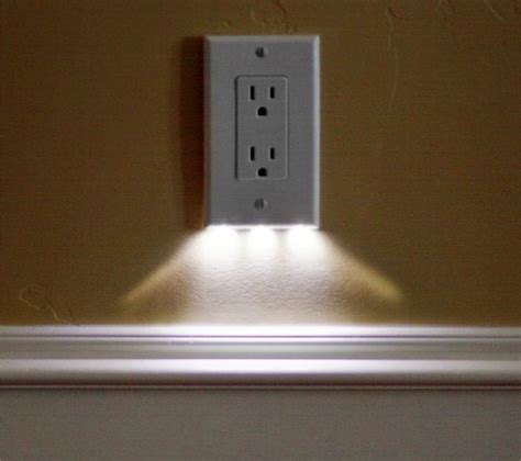 LED Night Light Outlet Covers Install in Seconds, Use Just 5 Cents of Power Per Year | Led night ...