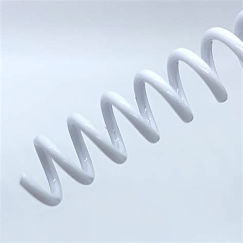 Plastic Coil Binding Supply, White (4:1 Pitch)