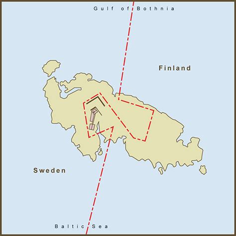 A Map of the Strange Border Between Sweden and Finland on Märket Fyr — am proehl