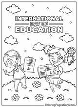 20  International Day Of Education Coloring Pages Free Printable PDF sketch template