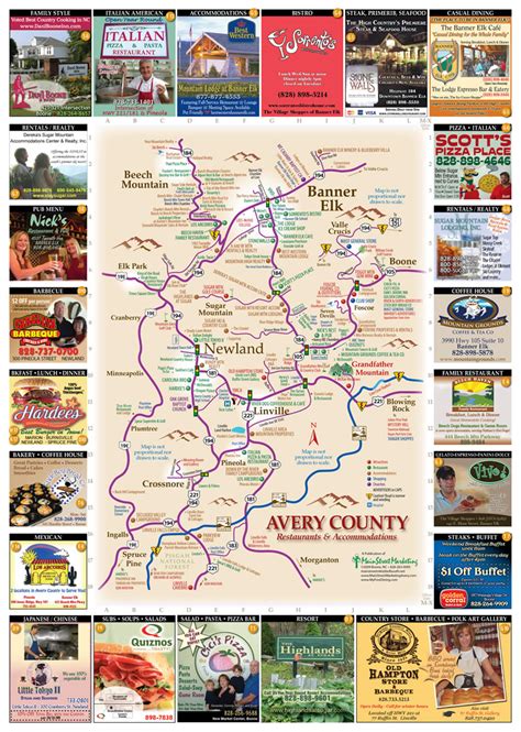 Avery County Restaurants Map - Banner Elk NC • mappery