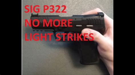 How to fix Sig p322 light primer strikes - YouTube