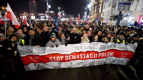 Protests Erupt in Poland Over New Law on Public Gatherings - The New ...