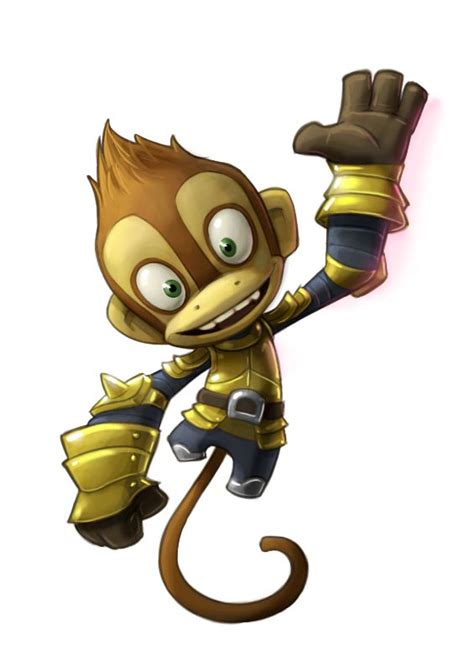 His monkey form his favorite computer game Monkey Quest | Character design, Concept art ...