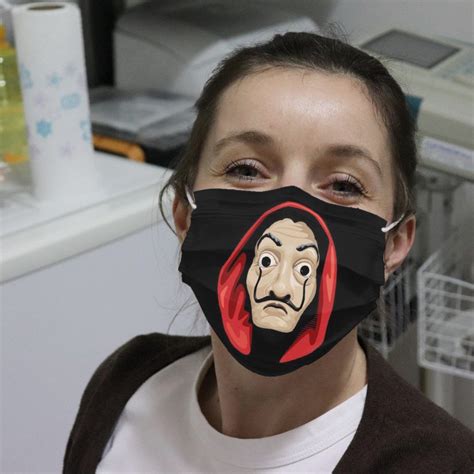 Money Heist Face Cloth Face Mask | Allbluetees.com | Face mask, Face ...