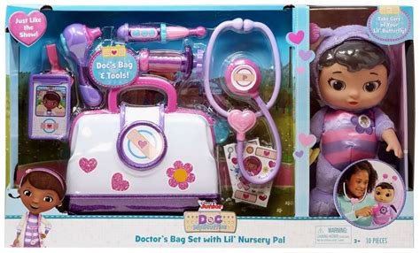 Disney Doc McStuffins Pet Rescue Doctors Bag Set with Lil Nursery Pal Exclusive Playset Lil ...