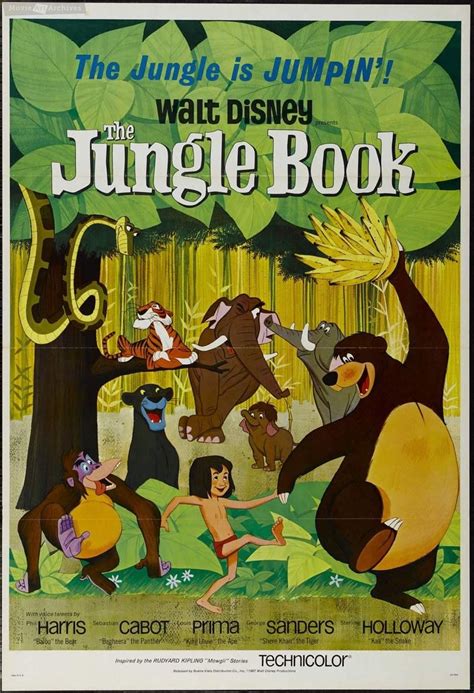 Jungle Book - 1967 - Walt Disney Original Rare Movie Poster | Jungle ...