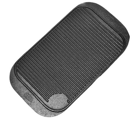 Griddle Pan Ribbed Cast Iron Skillet - savvysurf.co.uk