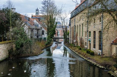 Winter Scenery In Bruges, Belgium Stock Image - Image of landmark, holiday: 85861177