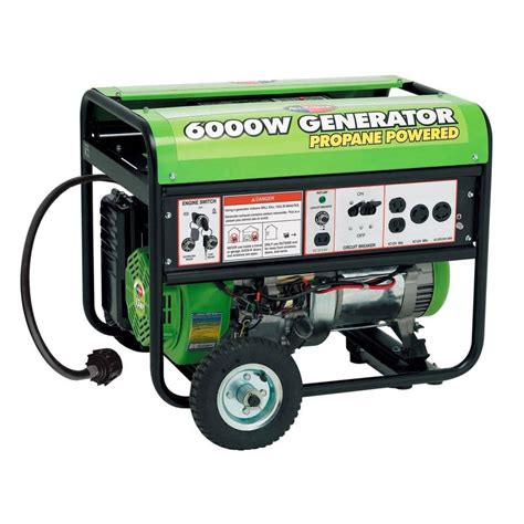 GENTRON Pro2-6000P -PROPANE GENERATOR--ELECTRIC START- 13 hp-AUTO FUEL SHUT OFF-8hr RUN at HALF LOAD